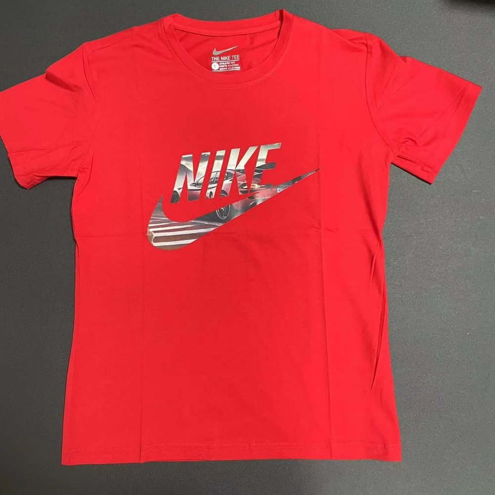 NIKE solid color printing T-shirt